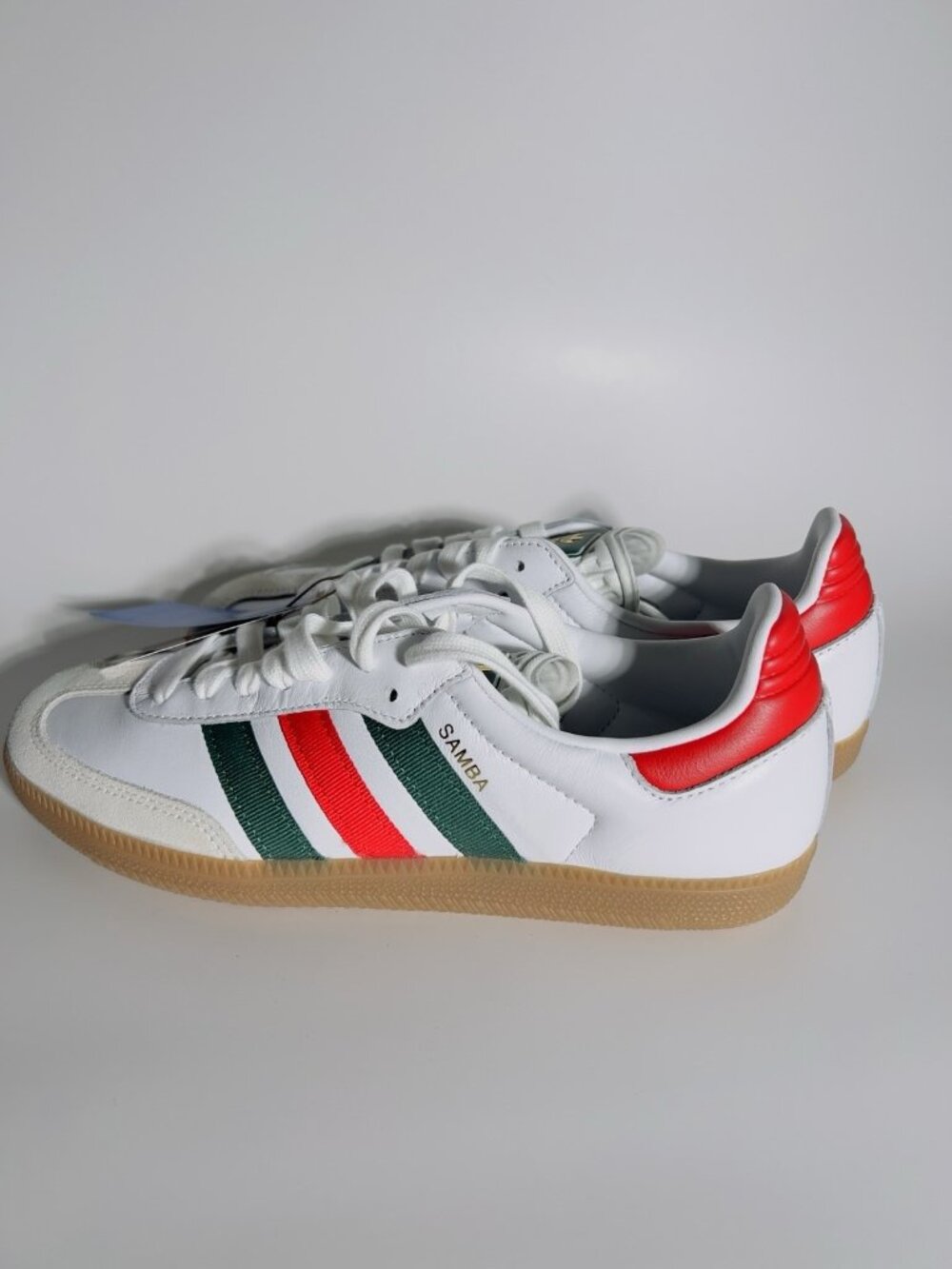 *Adidas Originals SAMBA "Mexico" WORLD CUP White Green Red Sz 8 - Picture 6 of 10